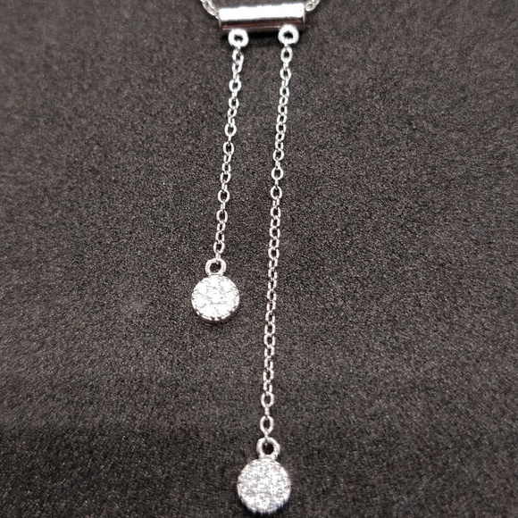 🎁2x$40
Sterling Silver necklace w/cubic zirconia - Picture 7 of 8